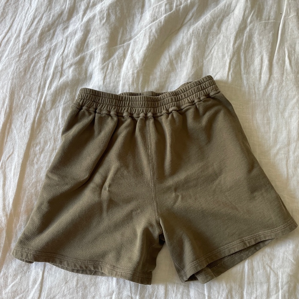 All The Babies Olive Green Sweatshort